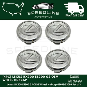 Center Caps Lexus RX300 ES300 GS Wheel Hubcap 42603-33080 Set of 4 - Picture 1 of 2