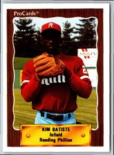 1990 CMC Kim Batiste #803 Reading Phillies