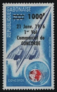 Gabón 1976 - Mi-N.o 577 ** - Estampillada sin montar o nunca montada - aviones / aviones - Concorde - Imagen 1 de 1