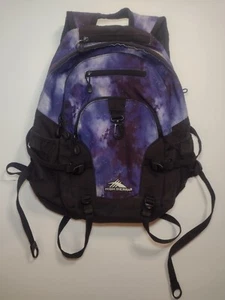 HIGH SIERRA NEBULA PURPLE HIKING ADJUSTABLE BACKPACK MULTIPLE POCKETS - Picture 1 of 5