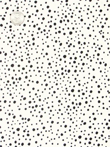 Dot Scatter Fabric 16" Length Pepper Dots Black on White Cotton Loralie Designs - Picture 1 of 1