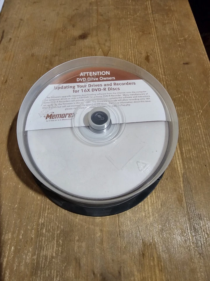 DVD-R Memorex 16x Printable Druckbar  4,7 GB 25 Stück Bulk Geoffnet - Bild 1 von 1