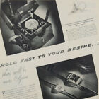 1945 Wwii Elgin Marine Chronometer Watch Clock Ww2 Photo Art Decor Vintage Ad