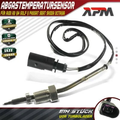 Sensor de temperatura de los gases de escape delantero turbocompresor para Audi A3 A4 TT VW Golf V 1K1 Seat Skoda - Imagen 1 de 4