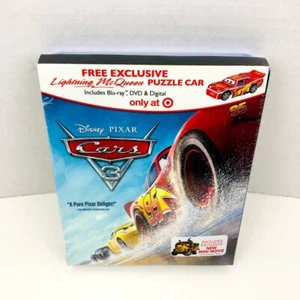 Disney Pixars Cars 3 Blu-ray Disc Target Edition With Puzzle Car New Sealed - Picture 1 of 11