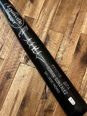 Бейсбольная бита с автографом Адриана Гонсалеса из Louisville Slugger San Diego Padres - Изображение 1 из 4