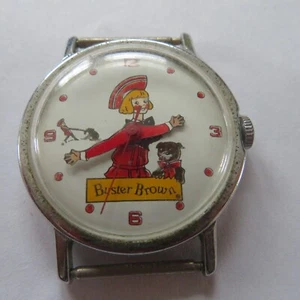 VTG BUSTER BROWN Wristwatch Watch, Manual Wind, For Parts Not Working, No Band - Picture 1 of 10