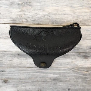 Estuche para gafas de sol de cuero Bolle estuche negro con logotipo ¡Solo a presión bonito! ¡Raro! - Imagen 1 de 10