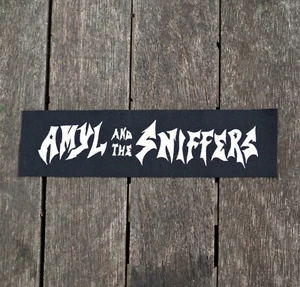 Amyl and the Sniffers strip patch - large screen print on duck canvas 19cm x 5cm - Picture 1 of 2