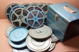 Lot of 9 Reels Vintage 8mm film Home Movies w/storage box (Unwatched)