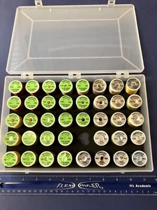 HARELINE'S FLY TYERS THREAD STASH BOX. HOLDS 40 SPOOLS. FLY TYING STORAGE. - Picture 1 of 3
