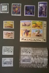UN 1995 VIENNA Scott 178-191 Complete United Nations Year Set inc Sheet of 12 - Picture 1 of 2