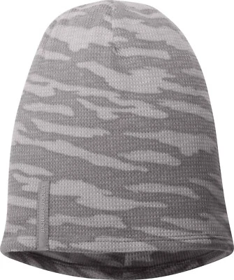 Under Armour女式UA华夫饼豆豆灰色/钢跑步帽OSFM — 第 1/4 张图片