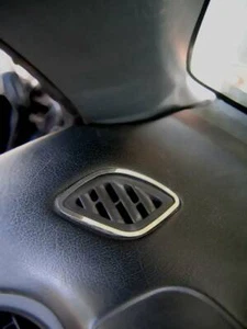 D Honda CRX Del Sol Chrome - Air Vent Frame - Polished Stainless Steel - Picture 1 of 3