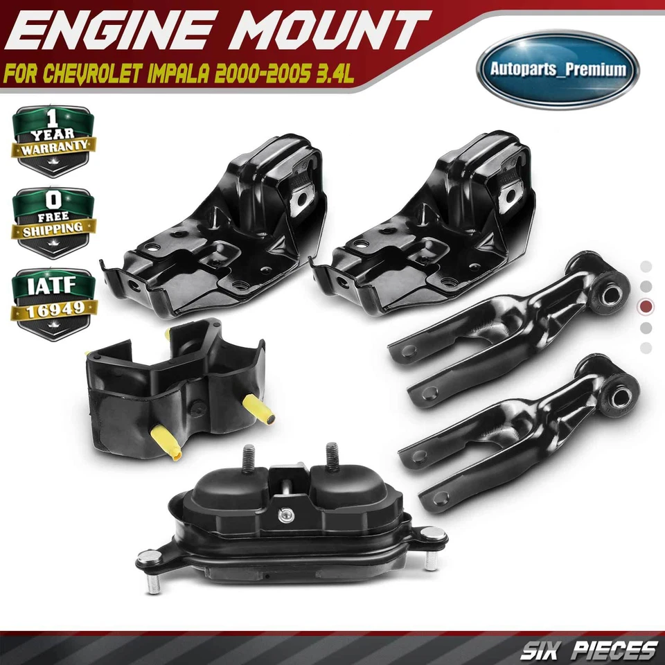 Крепление двигателя и коробки передач 6x для седана Chevrolet Impala 2000-2005 3,4 л - Изображение 1 из 4