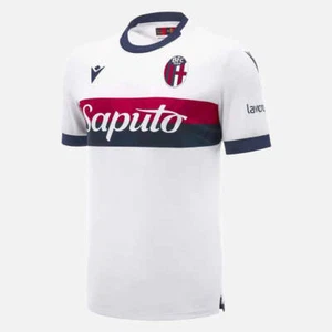 Camiseta deportiva de visitante Macron 2024-25 Bologna auténtica para hombre - Imagen 1 de 3
