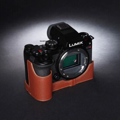 TP Handmade Panasonic LUMIX S5II Leather Half Case Camera S5M2 Cover Insert Case - Image 1 of 4
