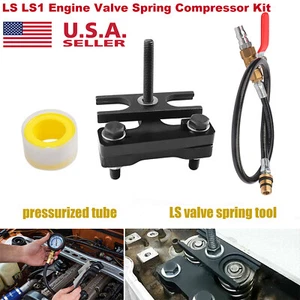 LS LS1 Engine Valve Spring Compressor & Air Valve Holding Hose Tool Fit GM Chevy - Foto 1 di 11