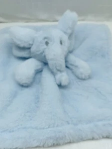 SL Home Fashions Elephant Security Blanket Baby Lovey Blue Very Thick Soft Toy - Picture 1 of 11