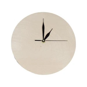 Round Ø 25cm Bare Plywood Clock with Mechanism SL465 - Picture 1 of 1