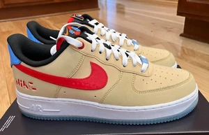Nike Air Force 1 '07 LV8 Satellite Sesame University Red DQ7628 200 Size 9.5 - Picture 1 of 9