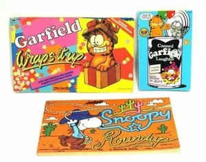 Garfield Wraps it Up Canned Garfield Laughter and Snoopy Roundup Comics x 3 BULK - Picture 1 of 11