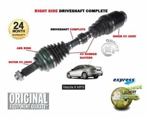 FOR MAZDA 6   2.0DT 2.3i MPS TURBO 2005-2008 NEW FRONT RIGHT SIDE  DRIVE SHAFT