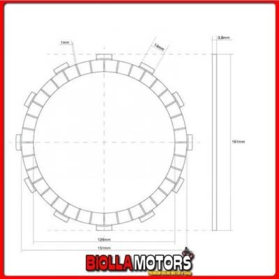 741256 FRIZIONE DISCO SINGOLO GUARNITO FCC KAWASAKI Z Police (1>24)(KZ1000P) 100 - Imagem 1 de 4