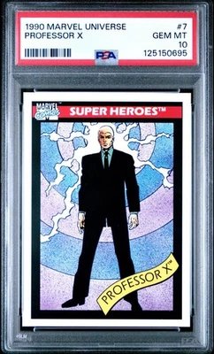 1990 MARVEL UNIVERSE PROFESSOR X #7 PSA 10 GEM MINT - Image 1 of 2