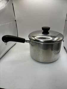 Revere Ware 3 Quart Sauce Pan With Lid Silver Bottom - Picture 1 of 6