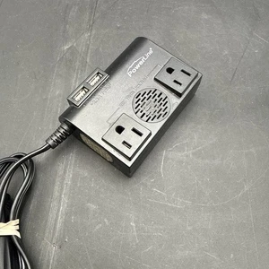 Powerline 200W DC zu AC Wechselrichter mit 2 Steckdosen Dual USB und Ausgangsbuchse 90359 - Bild 1 von 4