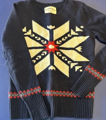 Suéter Talla S Cambridge Dry Goods Distintivamente British Mezcla Lana de Cordero  Foto 1 de 4