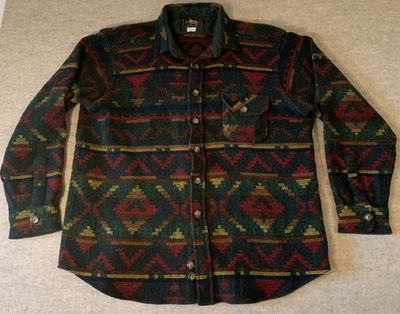 Vtg Woolrich Woolen Mills Southwestern USA Heavy Shirt Jacket Shacket Men’s XL - Image 1 of 4