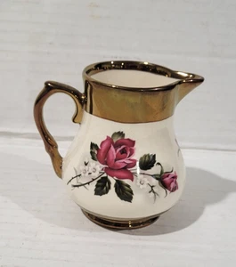 Vtg Wade England Creamer Rose Copper Luster 3 3/4" H - Picture 1 of 6