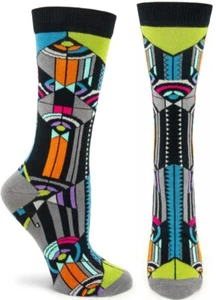 Frank Lloyd Wright April Showers (Black) Womens Socks - Picture 1 of 1