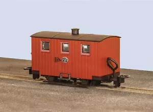 PECO GLT OO-9 FR 4 ruedas Quarryman's Coach no. 8, marrón GR-570A - Imagen 1 de 1