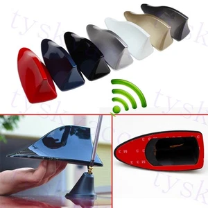 Auto Roof AM/FM Radio Shark Fin Style Antenna Aerial Signal Decor Accessories - Picture 1 of 15