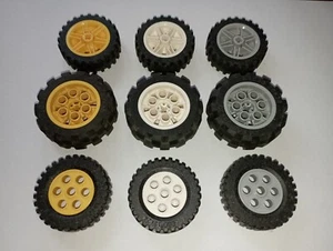 LEGO® City Gummi Reifen Rad Radkappe 2695 56904 56145 4266 6582 viele Farben - Bild 1 von 14