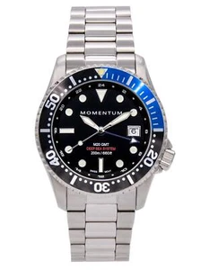 Momentum GMT M20 DSS Diver reloj de buceo para hombres con cristal de zafiro negro/azul - Imagen 1 de 1