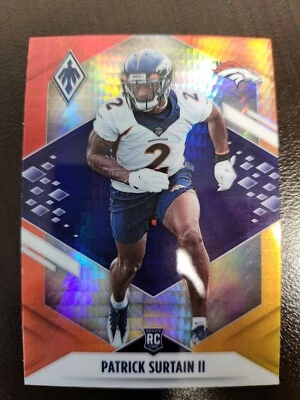 2021 Phoenix Patrick Surtain II RC FIRE BURST PRIZM card #145 - Image 1 of 2