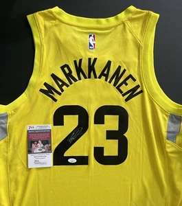 Lauri Markkanen Signed Autographed Utah Jazz Jersey JSA Coa Finland All Star - Picture 1 of 4