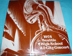 1974 Seattle High School All-City Concert Private Press Sealed LP - Imagen 1 de 2