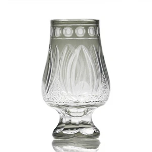 Crystal Whiskey Glasses Edo Kiriko Glass Hand Cut To Clear Glassware - Picture 1 of 15