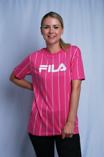 FILA Women's Bright Coloured Vertical Striped S/S T-Shirt