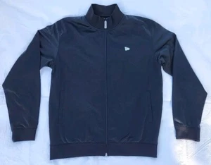 New Era Jacket Stitched Mens Fifty Full Zip Black Handcrafted Sz Large  - Picture 1 of 6