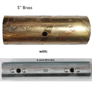 X-pole X-Pert Pro Extension for NX,PX Poles: 5-inch, 40mm - BRASS - WITH X-JOINT - Picture 1 of 1