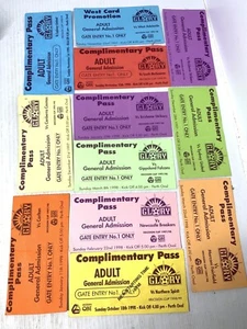 Rare Vtg A league Perth Glory Complimentary Pass Tickets From 97/98/99 Seasons - Picture 1 of 2