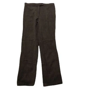 East 5th Womens Petite Secretly Slender Knit Straight Leg Pant Gray Black Stripe - Picture 1 of 8