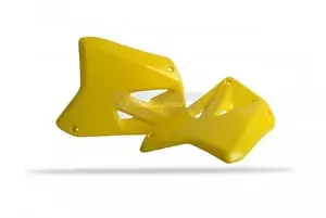 Funda de radiador Suzuki RM 125/250 2001 - 2008 FABRICANTE DE EQUIPOS ORIGINALES amarillo motocross - Imagen 1 de 1