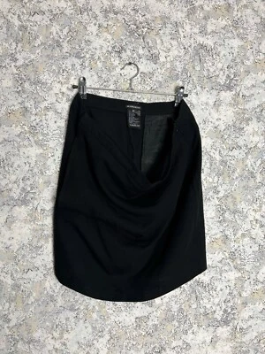Ann Demeulemeester Skirt Black 100% Wool Slouchy Pockets Avant Garde Zip Size 42 - Image 1 of 4